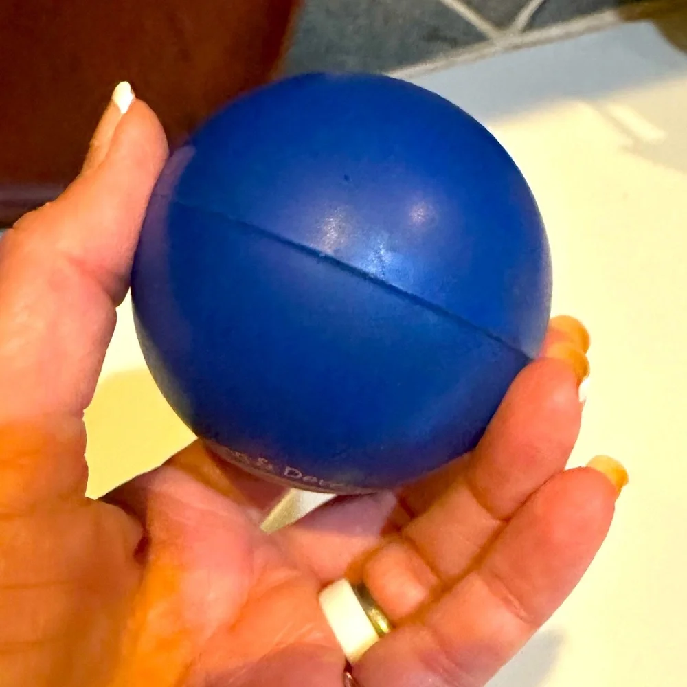 DELL GSD LEARNING & DEVELOPMENT CUSTOM LOGO COLLECTIBLE BLUE BALL BOUNCY 2.5”